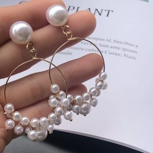 Clip On Lightweight Pearly Hoops